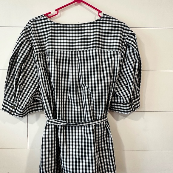 Black and White Gingham Women's Top - Picture 2 of 5